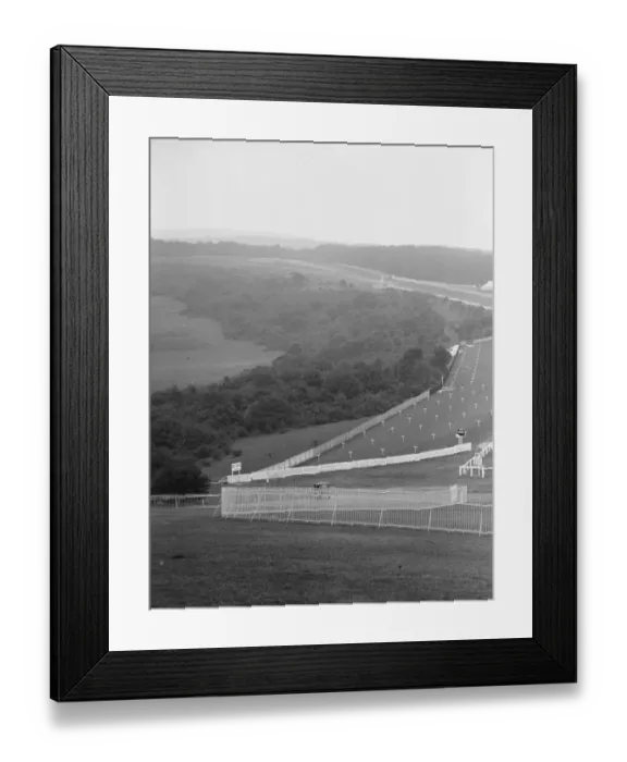 Framed Print : Panorama of Goodwood race course. 27 July 1929 Framed Print : Panorama of Goodwood race course. 27 July 1929
