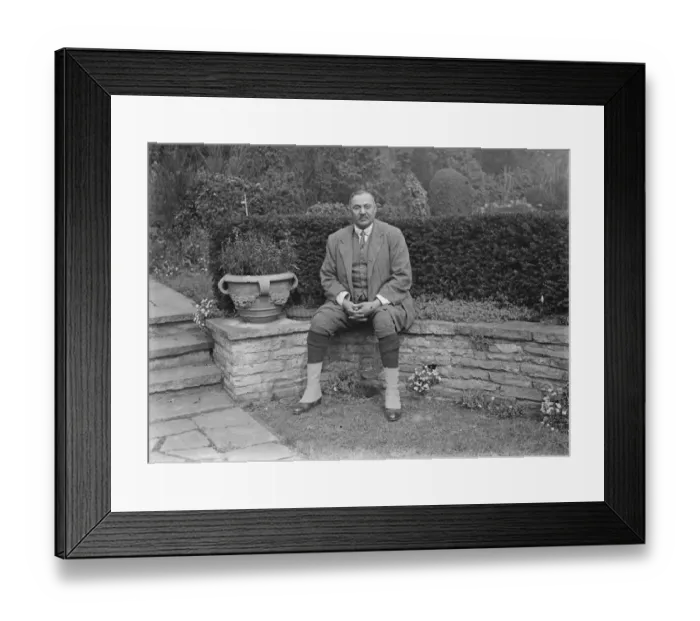 Framed Print : The Maharaj of Nawanagar ( Ranjitsinjhi ) At his home in Staines, Middlesex. 31 Framed Print : The Maharaj of Nawanagar ( Ranjitsinjhi ) At his home in Staines, Middlesex. 31