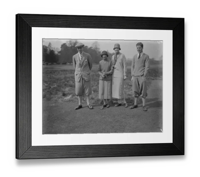 Framed Print : Golf match between ladies and gentlemen at Stokes Poges Left to right T A Torrance Framed Print : Golf match between ladies and gentlemen at Stokes Poges Left to right T A Torrance