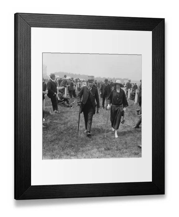 Framed Print : Derby week at Epsom Sir Robert Wilmot and one of his daughters, Miss Norah Wilmot 30 Framed Print : Derby week at Epsom Sir Robert Wilmot and one of his daughters, Miss Norah Wilmot 30