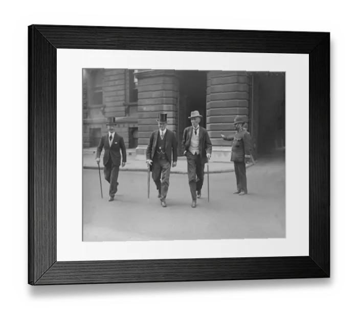 Framed Print : The true controversy. Mr Shortt, the home secretary on left, and Mr Fisher minister Framed Print : The true controversy. Mr Shortt, the home secretary on left, and Mr Fisher minister