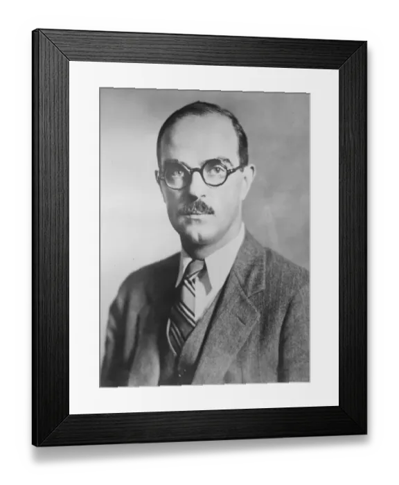 Framed Print : Mr Thornton Wilder, though only thirty one has attained to the pinnacle of literary fame Framed Print : Mr Thornton Wilder, though only thirty one has attained to the pinnacle of literary fame