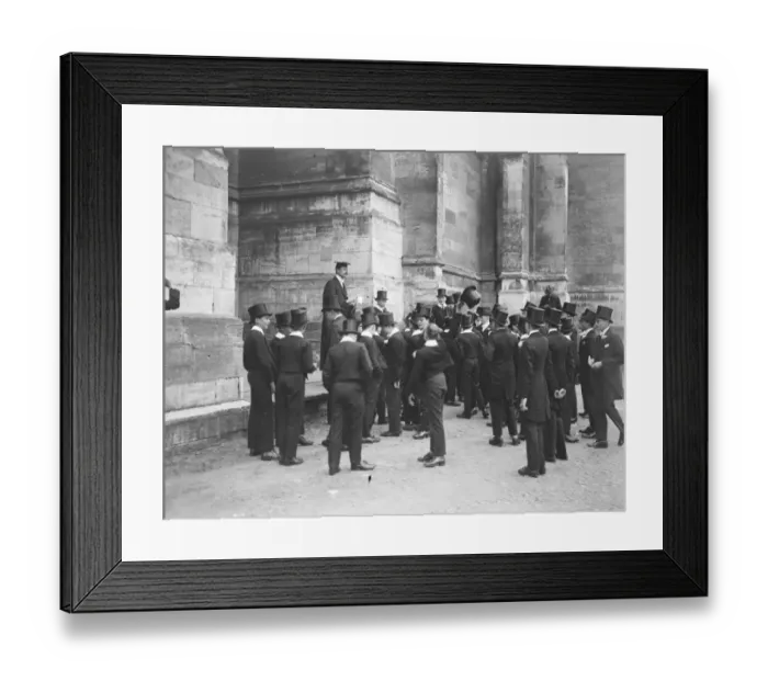 Framed Print : Fourth of June at Eton Absence being called June 4 1920 Framed Print : Fourth of June at Eton Absence being called June 4 1920
