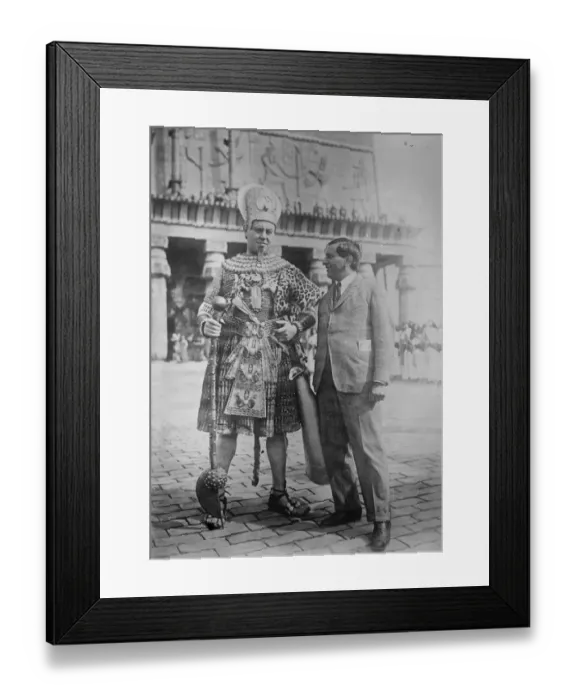 Framed Print : Pharoah of the Film Emil Jennings and the producer Ernst Lubitsch Framed Print : Pharoah of the Film Emil Jennings and the producer Ernst Lubitsch