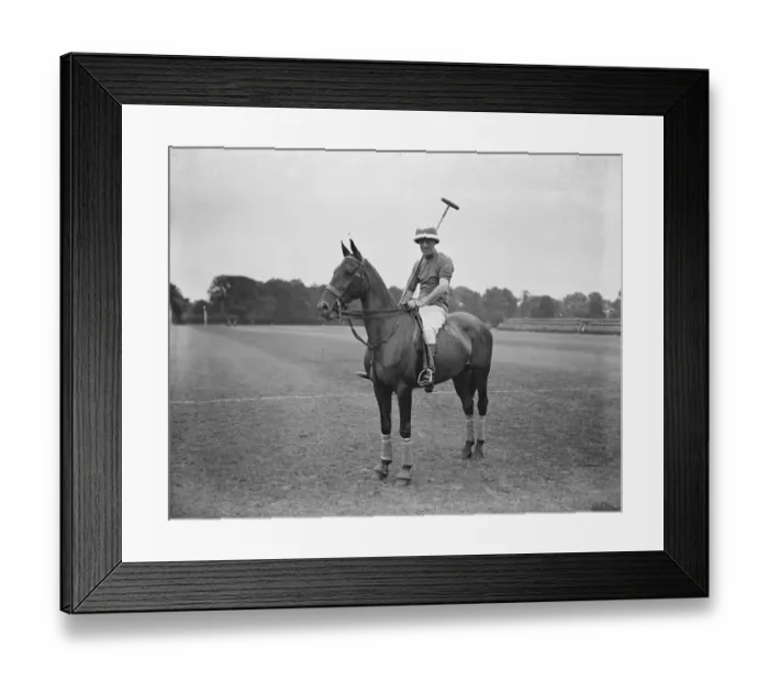 Framed Print : Polo at Hurlingham - El Gordo versus Hurricanes. The Duke of Peneranda. 26 June 1927