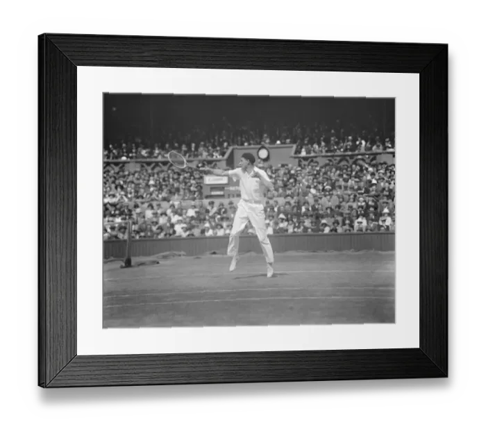 Framed Print : Final of the mens lawn tennis championships. Borotra defeated Lacoste in Framed Print : Final of the mens lawn tennis championships. Borotra defeated Lacoste in