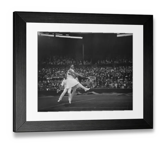 Framed Print : Lawn tennis at Wimbledon. Miss Betty Nuthall in play. 27 June 1929 Framed Print : Lawn tennis at Wimbledon. Miss Betty Nuthall in play. 27 June 1929