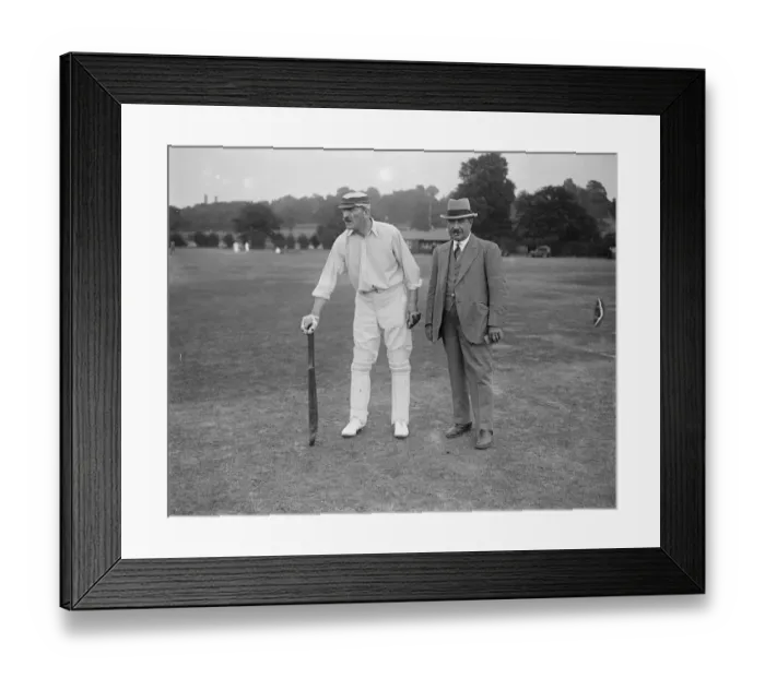 Framed Print : Actors Cricket Match at Wimbeldon Mr C Aubrey Smith ( Captain of the Thespids ) Framed Print : Actors Cricket Match at Wimbeldon Mr C Aubrey Smith ( Captain of the Thespids )