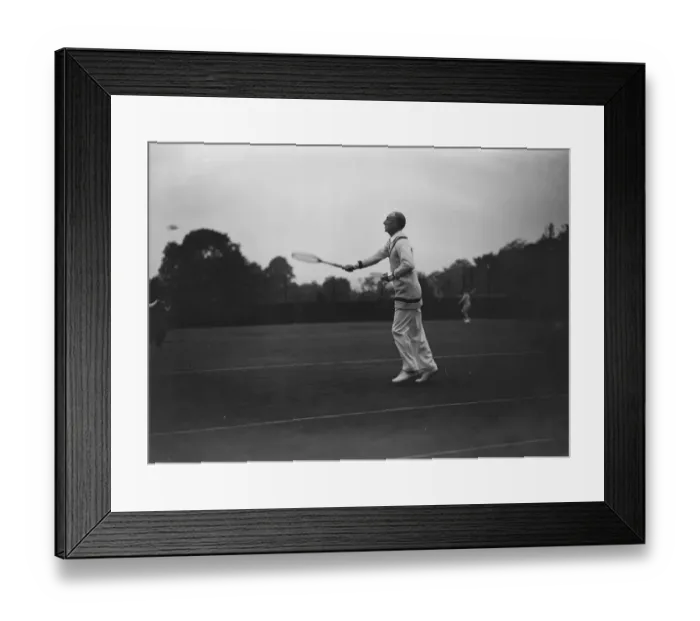 Framed Print : Lady Crosfields lawn tennis tournament at Highgate. Sir Samuel Hoare, the Air Minister Framed Print : Lady Crosfields lawn tennis tournament at Highgate. Sir Samuel Hoare, the Air Minister