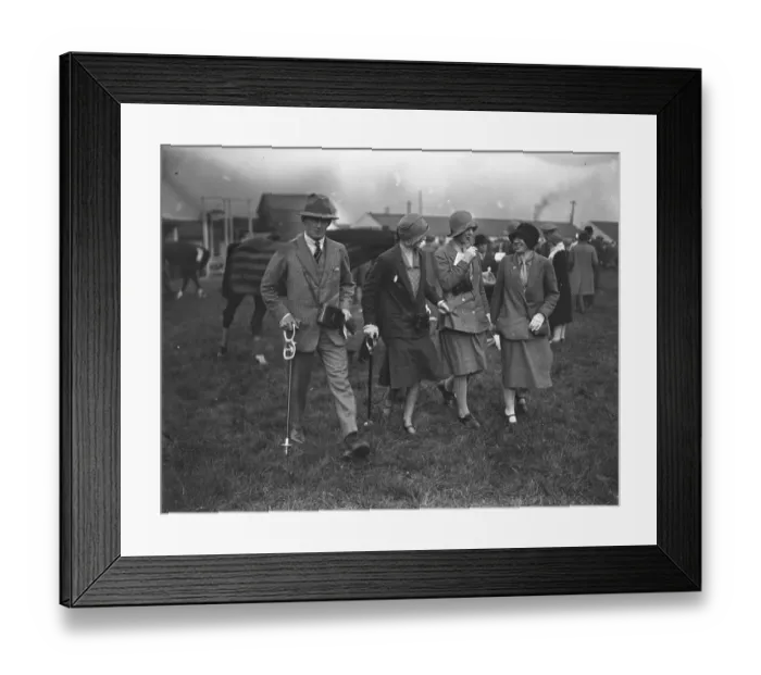 Framed Print : At the Uttoxeter races, Mr Andrew Knowles ( left ) and Miss Cynthia Fielden ( right Framed Print : At the Uttoxeter races, Mr Andrew Knowles ( left ) and Miss Cynthia Fielden ( right