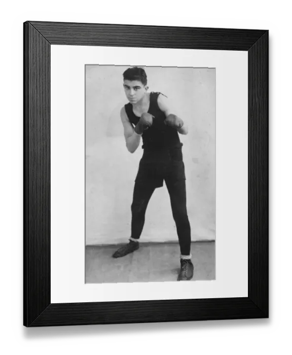 Framed Print : The British light weight boxing championship at the ring Blackfriars on Monday. 20