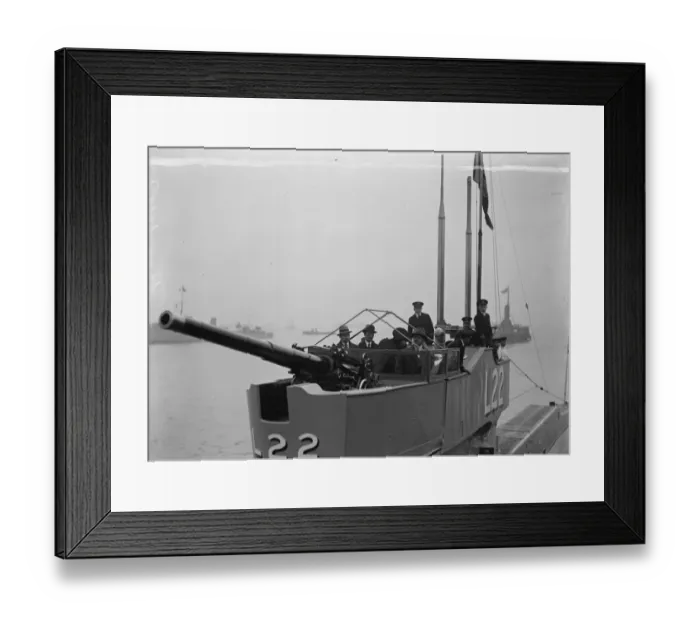 Framed Print : Afghanistan King down in submarine HMS L22. H M going on board the submarine. 19 Framed Print : Afghanistan King down in submarine HMS L22. H M going on board the submarine. 19