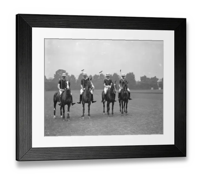 Framed Print : Polo at Ranelagh - the Royal Horse Artillery team versus the 16  /  5 Lancers