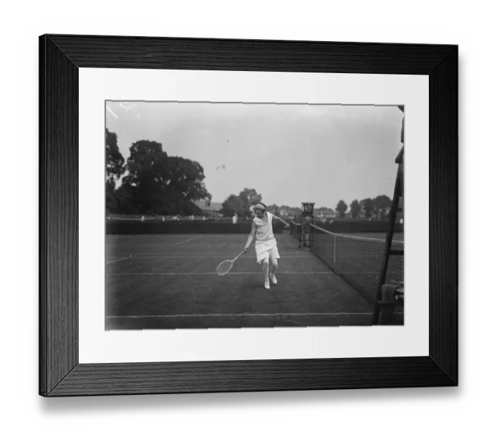 Framed Print : Surrey Tennis Championships at Surbiton. Miss Goldsack in play during the semi