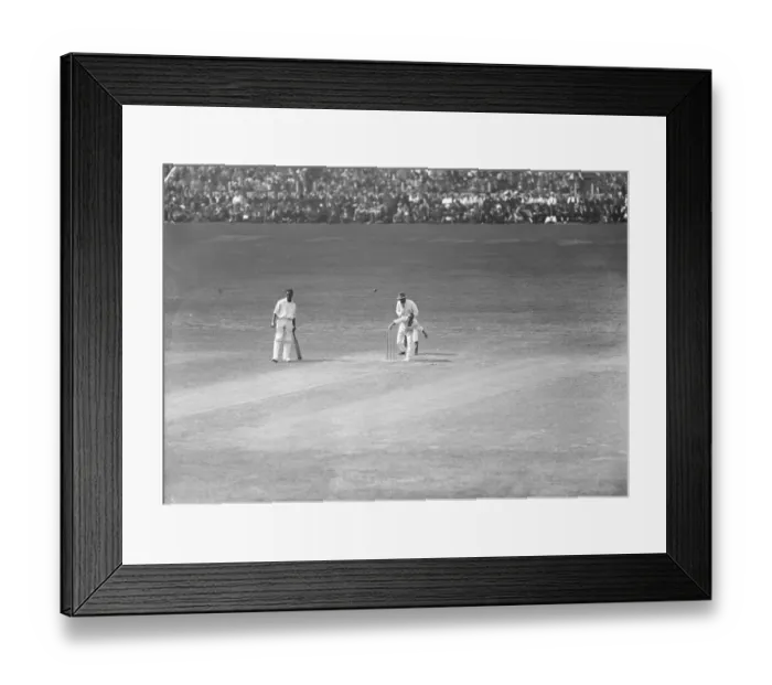 Framed Print : Freeman bowling at the Oval. 11 August 1928