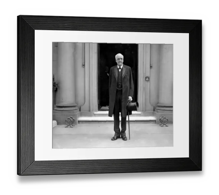 Framed Print : Earl Balfour, a birthday portrait taken at Carlton Gardens, St Jamess, London. 24 Framed Print : Earl Balfour, a birthday portrait taken at Carlton Gardens, St Jamess, London. 24