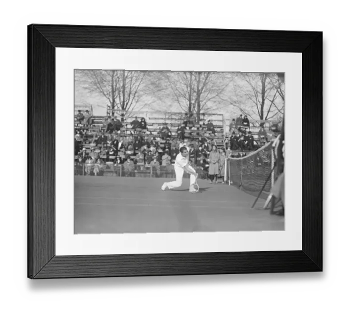 Framed Print : The worlds hard courts lawn tennis championships at Brussels. M Alonso ( Spain ) Framed Print : The worlds hard courts lawn tennis championships at Brussels. M Alonso ( Spain )