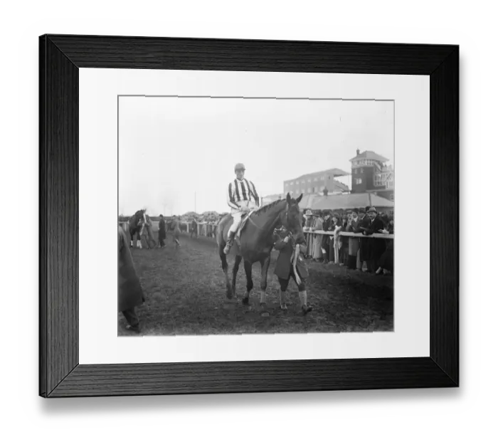 Framed Print : A Escott, jockey on Duettist 1923 Framed Print : A Escott, jockey on Duettist 1923
