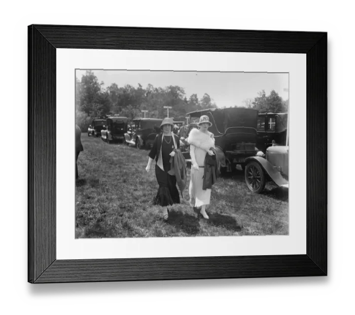 Framed Print : Royal Ascot Lady Robert Manners and Miss Beatrice Manners 18 June 1924 Framed Print : Royal Ascot Lady Robert Manners and Miss Beatrice Manners 18 June 1924
