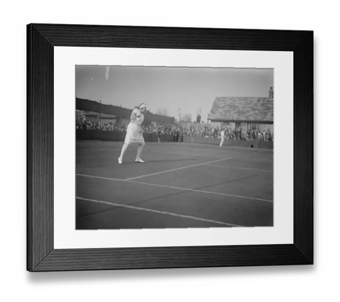 Framed Print : Final of the ladies singles at Magdalen Park, Wandsworth. Miss Thomas, the winner Framed Print : Final of the ladies singles at Magdalen Park, Wandsworth. Miss Thomas, the winner