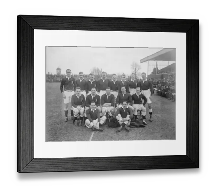 Framed Print : Rugby at Twickenham, London Army versus Navy The Army team Standing left to right G J Bryan Framed Print : Rugby at Twickenham, London Army versus Navy The Army team Standing left to right G J Bryan