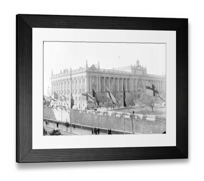 Framed Print : Houses of Parliament, Stockholm, Sweden. 1926 Framed Print : Houses of Parliament, Stockholm, Sweden. 1926
