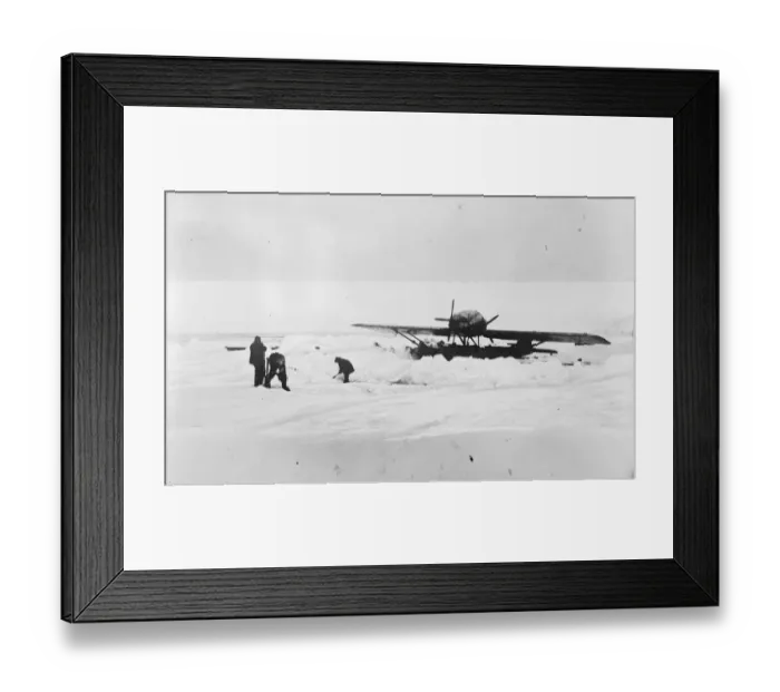 Framed Print : The polar flight Ice work 6 July 1925 Framed Print : The polar flight Ice work 6 July 1925