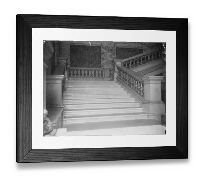 Framed Print : Dorchester House ( Park Lane ) for sale. The white marble staircase. 1 December 1926 Framed Print : Dorchester House ( Park Lane ) for sale. The white marble staircase. 1 December 1926