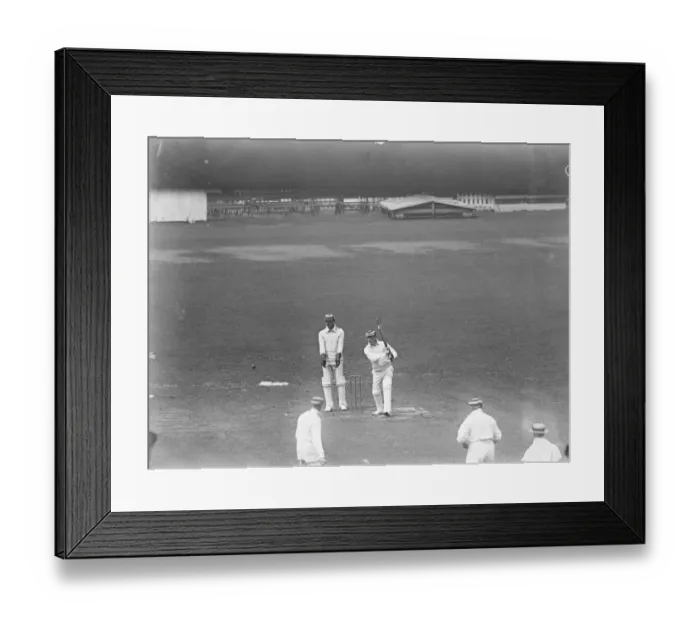 Framed Print : Canadian cricketers at the Oval cricket ground, London. Mr C R Somerville Framed Print : Canadian cricketers at the Oval cricket ground, London. Mr C R Somerville