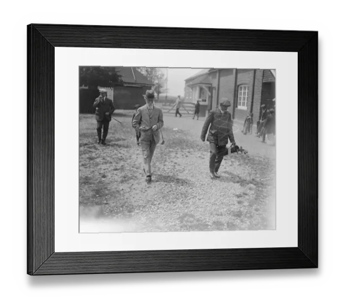 Framed Print : Parliamentary golf at Sandwich Lord Joicey 1920