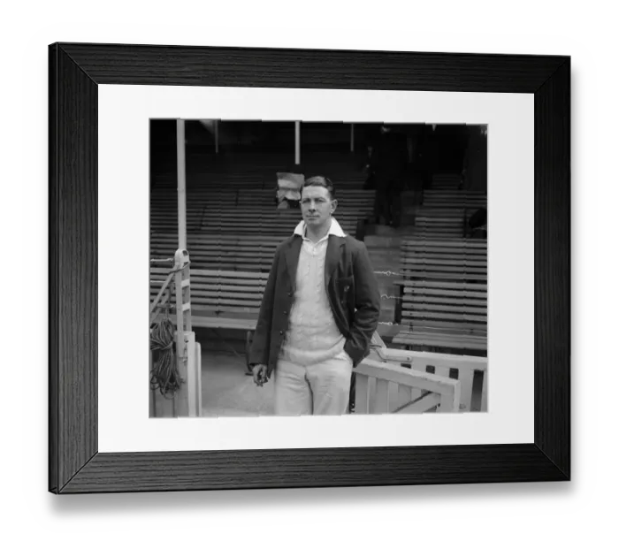 Framed Print : John Bell Glamorgan batsman. May 1928