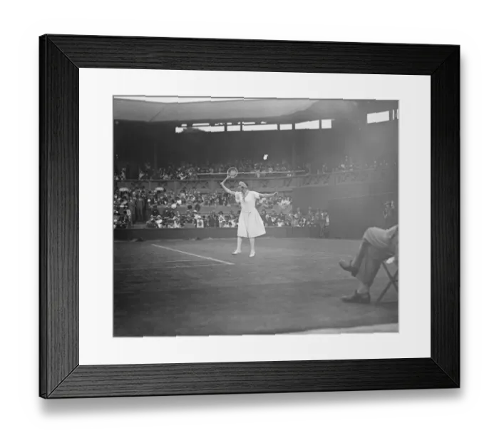 Framed Print : Lawn Tennis championship at Wimbeldon Miss McKane in play against Mrs Mallory 25 Framed Print : Lawn Tennis championship at Wimbeldon Miss McKane in play against Mrs Mallory 25