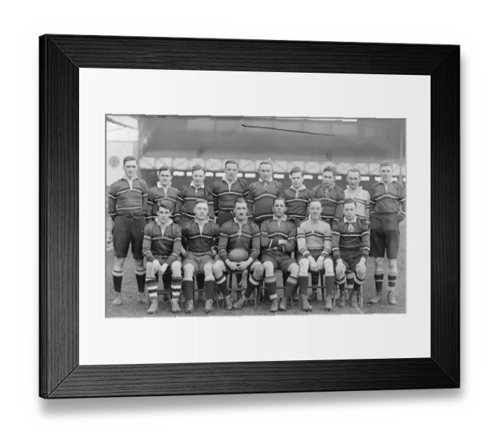 Framed Print : Harlequins meet the Headingley rugby club at Twickenham. The Headingley rugby team