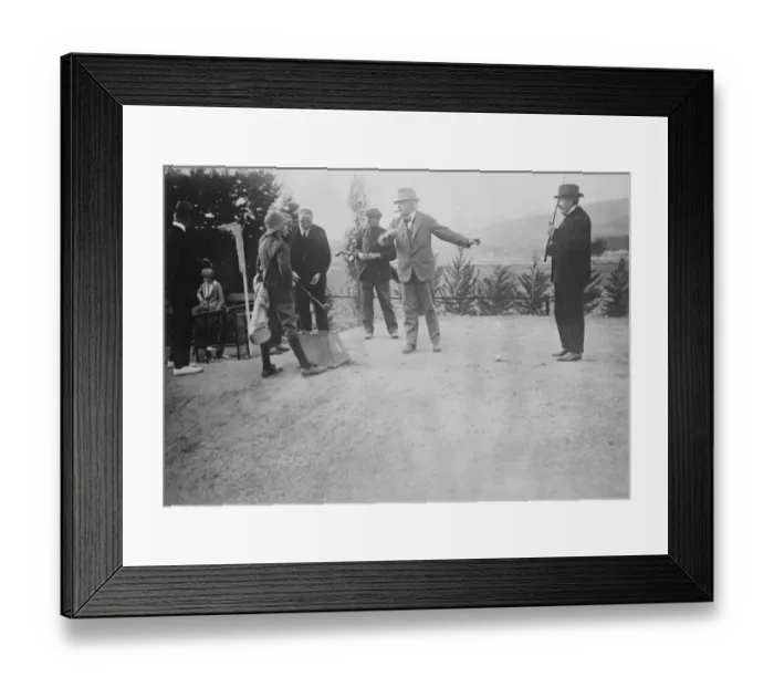 Framed Print : Three Premiers in Golf Match M Briand about to play Mr Lloyd George and Signor Bonomi Framed Print : Three Premiers in Golf Match M Briand about to play Mr Lloyd George and Signor Bonomi
