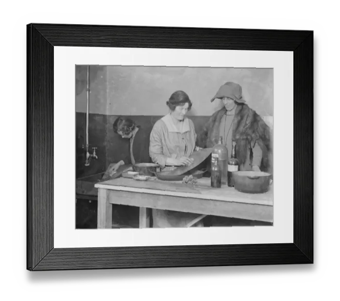 Framed Print : The making of decorative stainless steel ornaments by women workers at Birmingham Framed Print : The making of decorative stainless steel ornaments by women workers at Birmingham