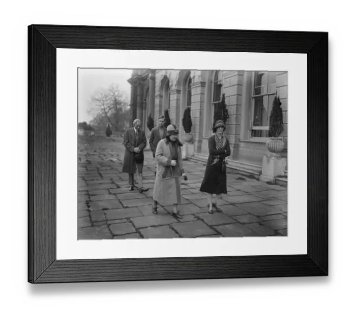 Framed Print : Mr and Mrs Henry Ford with Lady Astor and the Honourable H W Astor on the terrace at Cliveden Framed Print : Mr and Mrs Henry Ford with Lady Astor and the Honourable H W Astor on the terrace at Cliveden