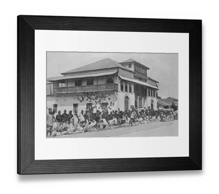 Framed Print : Mombasa in Kenya The head office of the British East Africa Corporation March 1922