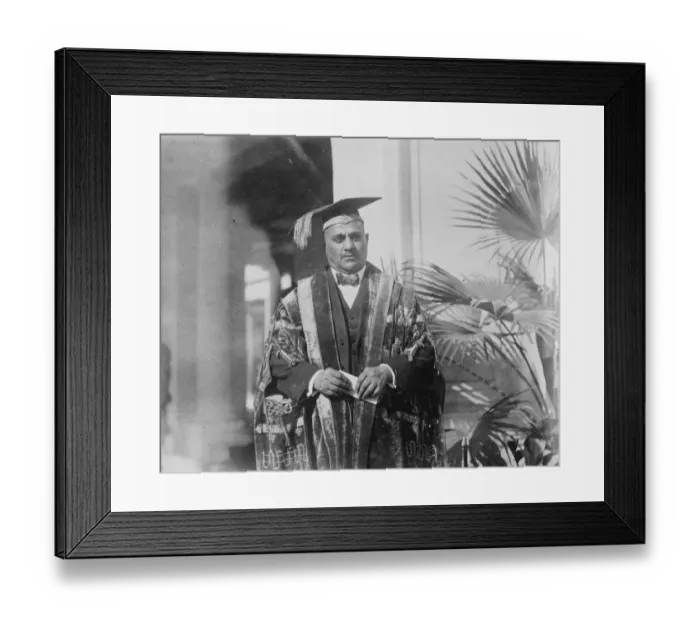 Framed Print : Vice Chancellor of Delhi University. Sir Hari Singh Gour in his robes as Vice Framed Print : Vice Chancellor of Delhi University. Sir Hari Singh Gour in his robes as Vice