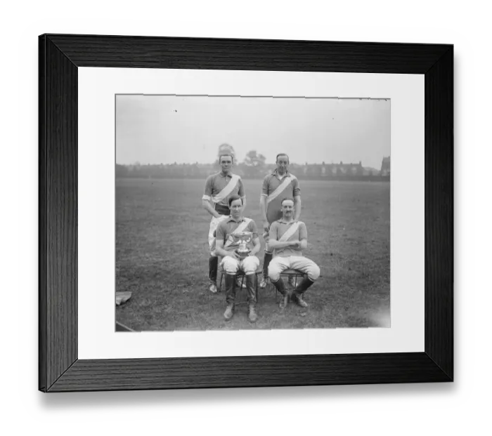 Framed Print : Polo at the Hurlingham Club. The Social Clubs cup final took place between Bucks Club A