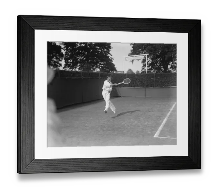 Framed Print : Lawn tennis at Wimbledon. Wilbur Coen ( USA ) in play against Axel Petersen ( Denmark ) Framed Print : Lawn tennis at Wimbledon. Wilbur Coen ( USA ) in play against Axel Petersen ( Denmark )