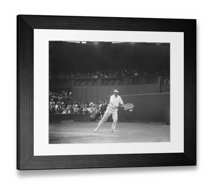 Framed Print : Tennis at Wimbledon. Howard Kinsey in play against. 30 June 1926 Framed Print : Tennis at Wimbledon. Howard Kinsey in play against. 30 June 1926