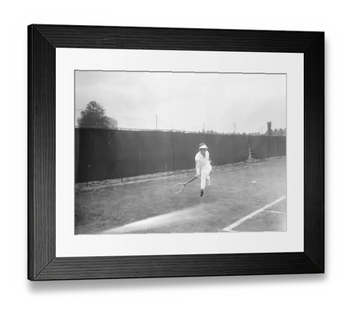 Framed Print : Middlesex lawn tennis championships at Chiswick. Miss G Sterry in play 27 May 1926 Framed Print : Middlesex lawn tennis championships at Chiswick. Miss G Sterry in play 27 May 1926