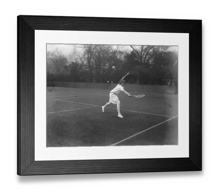 Framed Print : Miss McKanes conqueror Miss Joan Fry, who defeated the worlds champion, Miss McKane Framed Print : Miss McKanes conqueror Miss Joan Fry, who defeated the worlds champion, Miss McKane