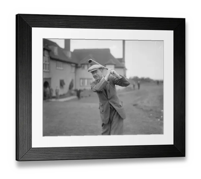 Framed Print : M Ps Golf at Sandwich, Kent. Sir L Worthington Evans, the new Postmaster General Framed Print : M Ps Golf at Sandwich, Kent. Sir L Worthington Evans, the new Postmaster General