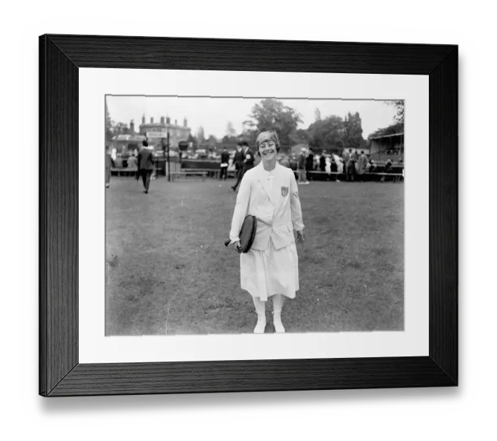 Framed Print : American lawn tennis players. Mrs J B Jessop. 1924 Framed Print : American lawn tennis players. Mrs J B Jessop. 1924