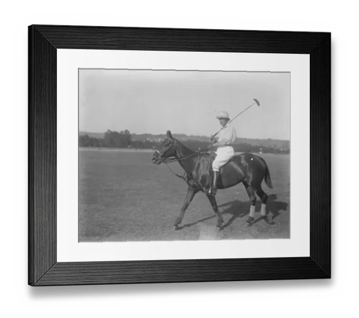 Framed Print : Well known Society people at Deauville. Baron de Rothschild ready for a game of polo Framed Print : Well known Society people at Deauville. Baron de Rothschild ready for a game of polo