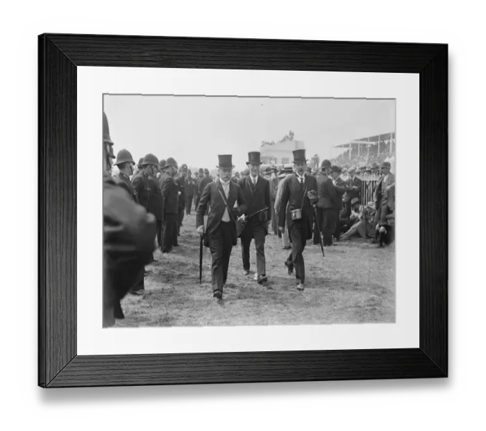 Framed Print : Epsom Day at Epsom Earl Haig, General Galway and the Earl of Sefton Framed Print : Epsom Day at Epsom Earl Haig, General Galway and the Earl of Sefton