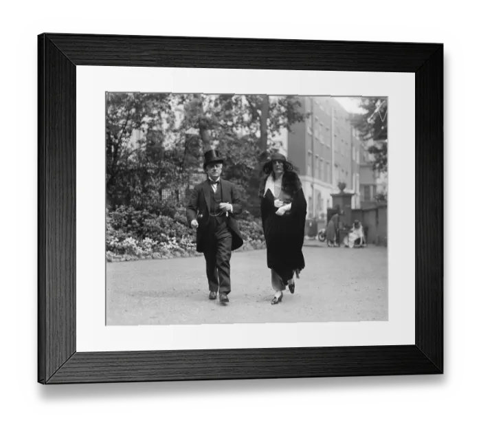 Framed Print : Society attends tennis exhibition matches at Sussex lodge Regents Park Sir Charles Framed Print : Society attends tennis exhibition matches at Sussex lodge Regents Park Sir Charles