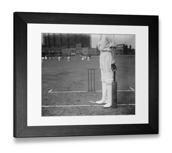 Framed Print : Taken for Douglas Jardine. Cricket crease. 10 September 1929 Framed Print : Taken for Douglas Jardine. Cricket crease. 10 September 1929