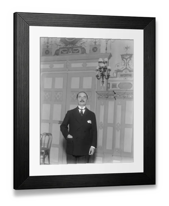 Framed Print : Mr Charles Head of Claridges Restaurant in Mayfair, central London 26 June 1923 Framed Print : Mr Charles Head of Claridges Restaurant in Mayfair, central London 26 June 1923